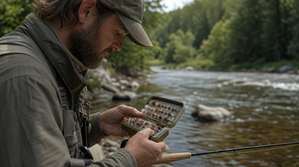 Taille de mouche pour poissons méfiants
